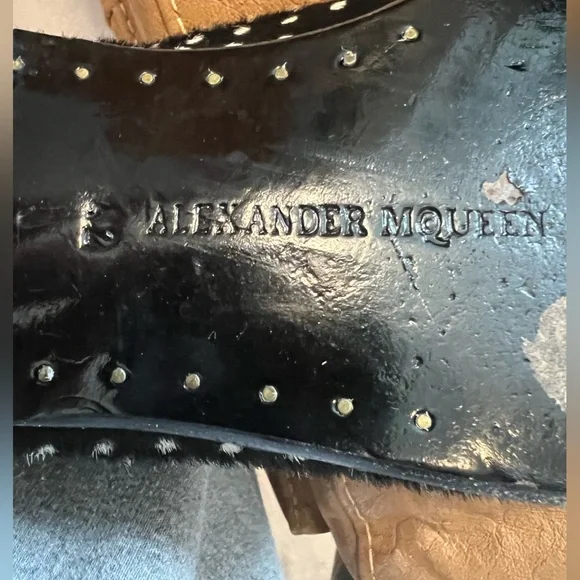 Vintage Alexander McQueen Calf Hair Lace Ups - Picture 5 of 7